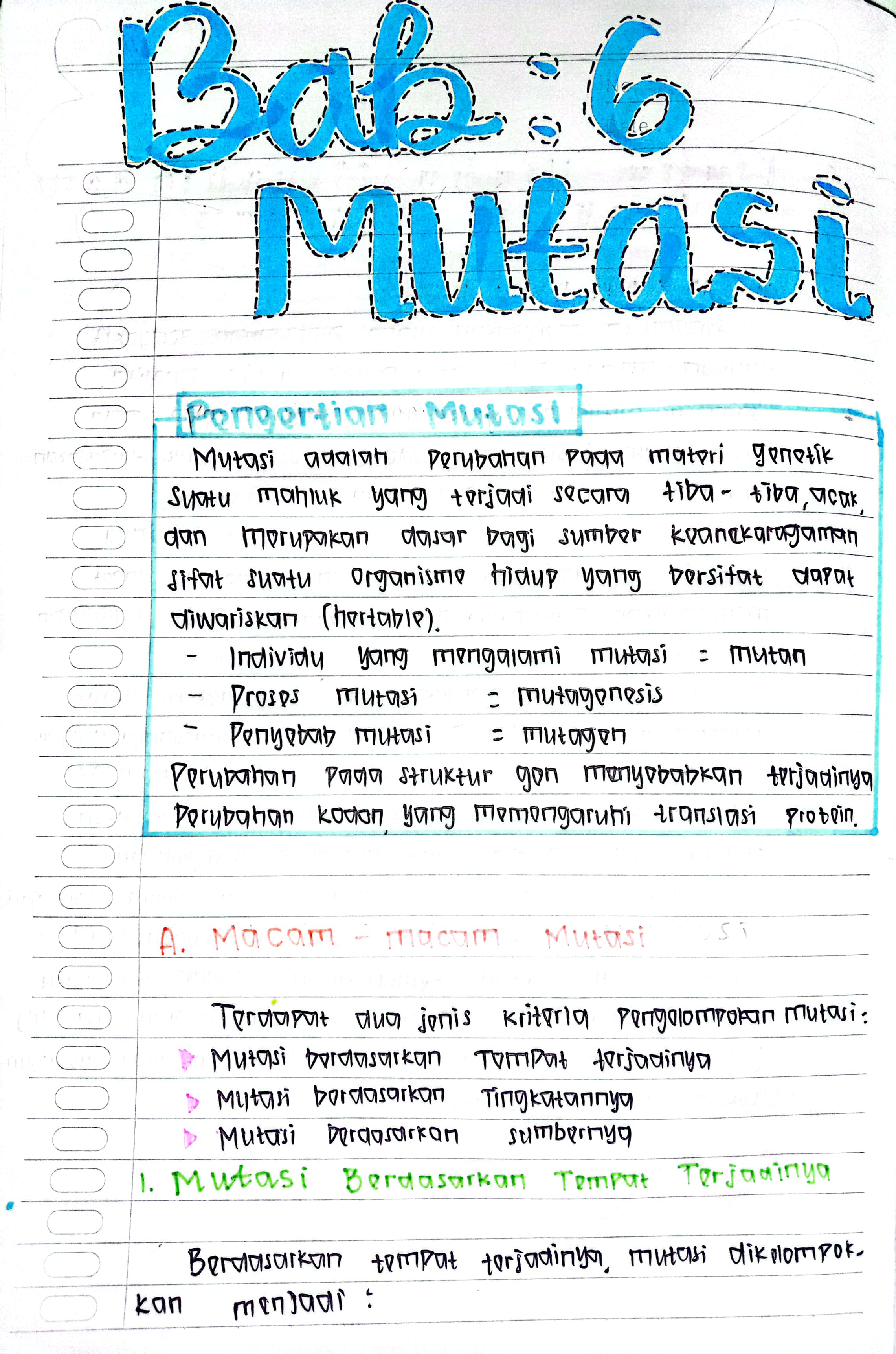 Biologi Mutasi