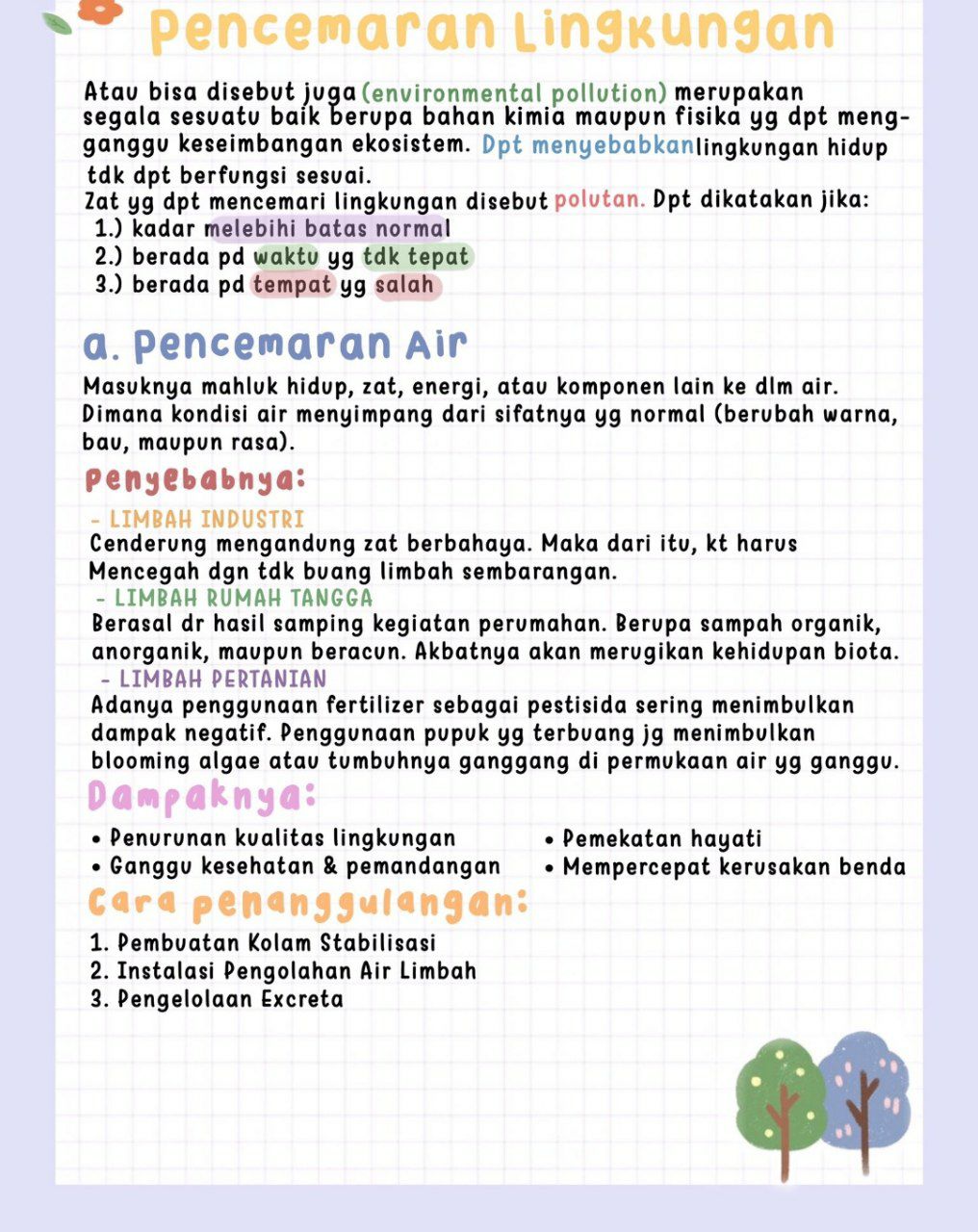 Pencemaran Lingkungan Kelas 7