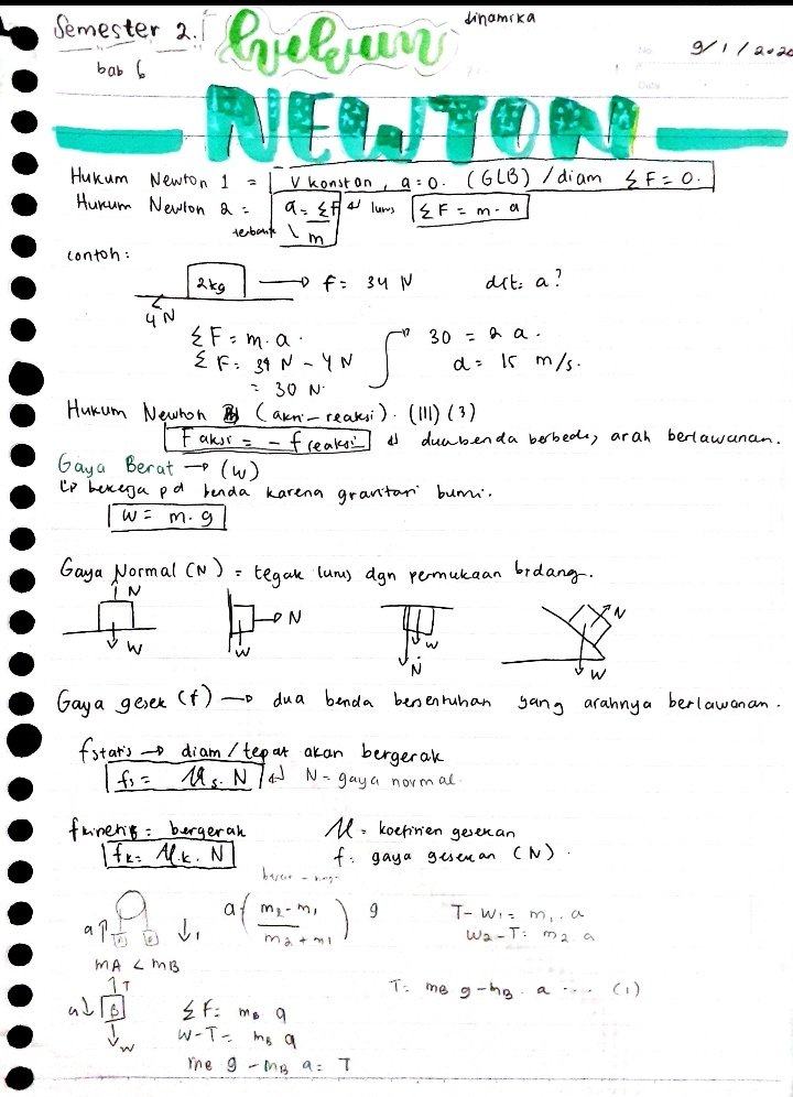 Fisika kelas 10 – Gaya dan Hukum Newton