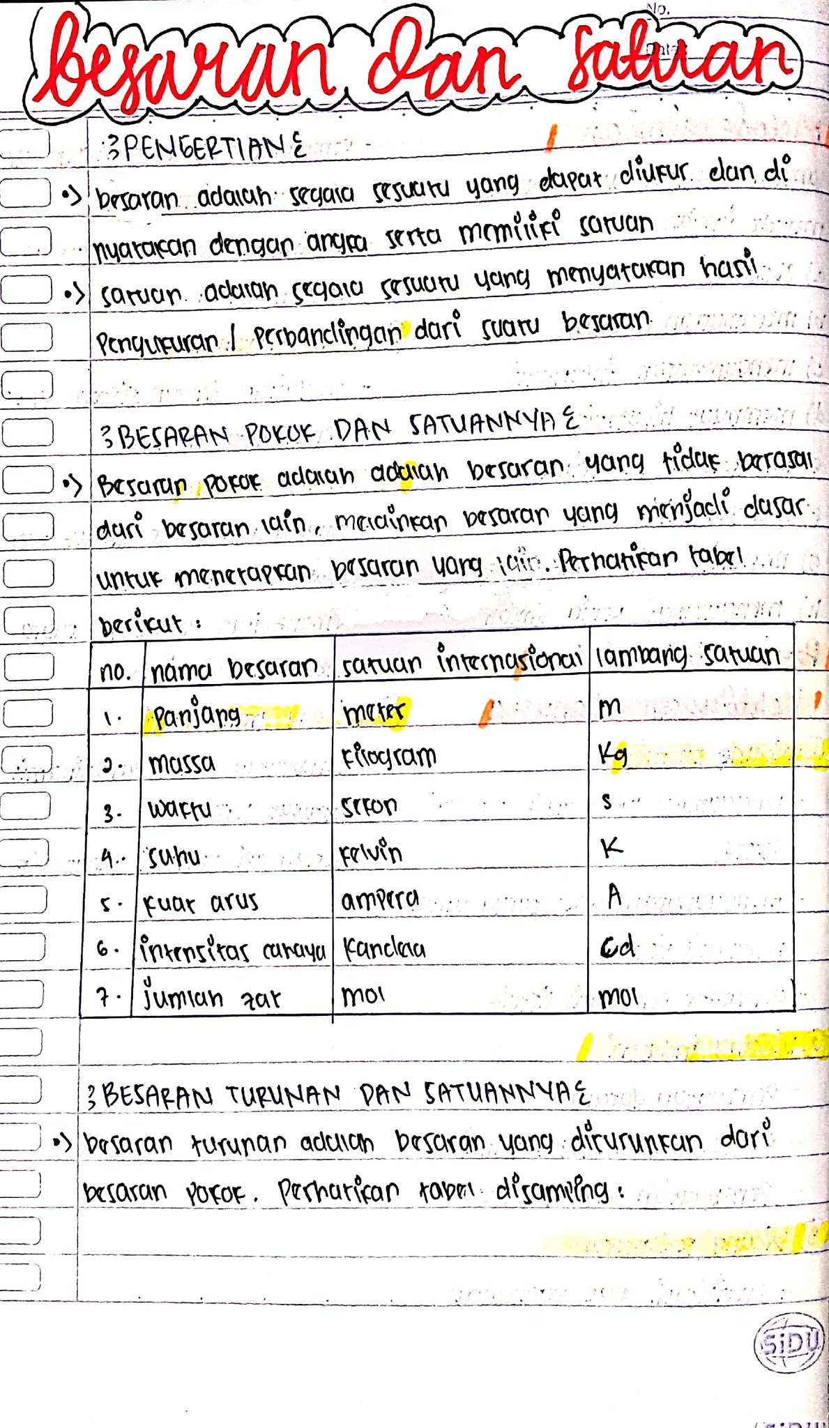 Besaran dan Satuan – Fisika Kelas 10