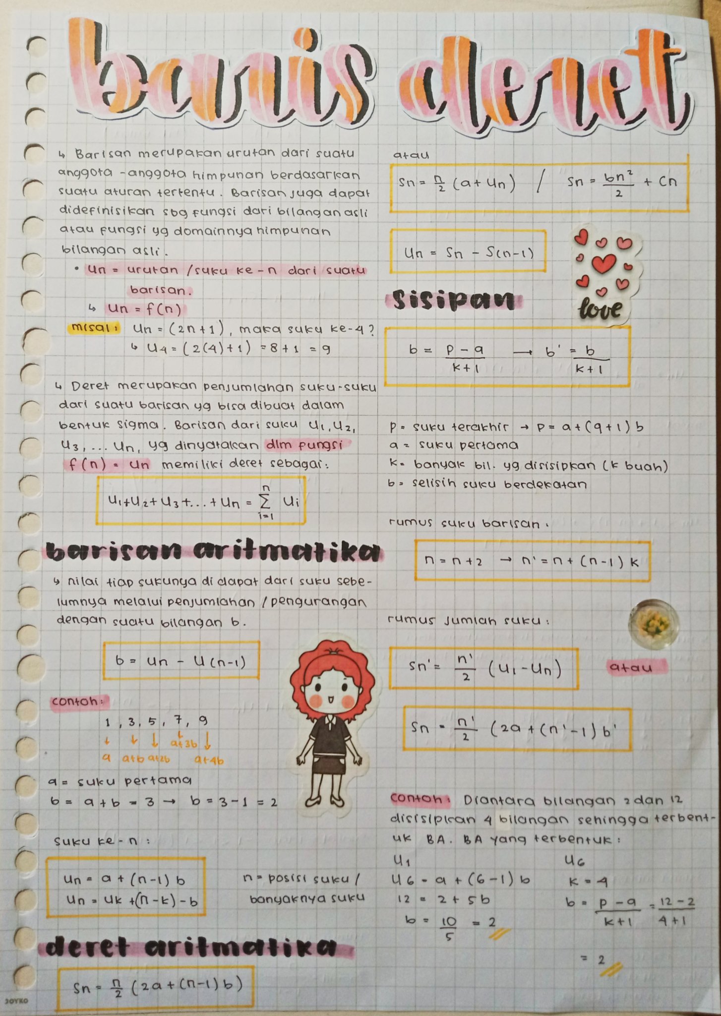 Baris dan Deret – Matematika Wajib Kelas 11