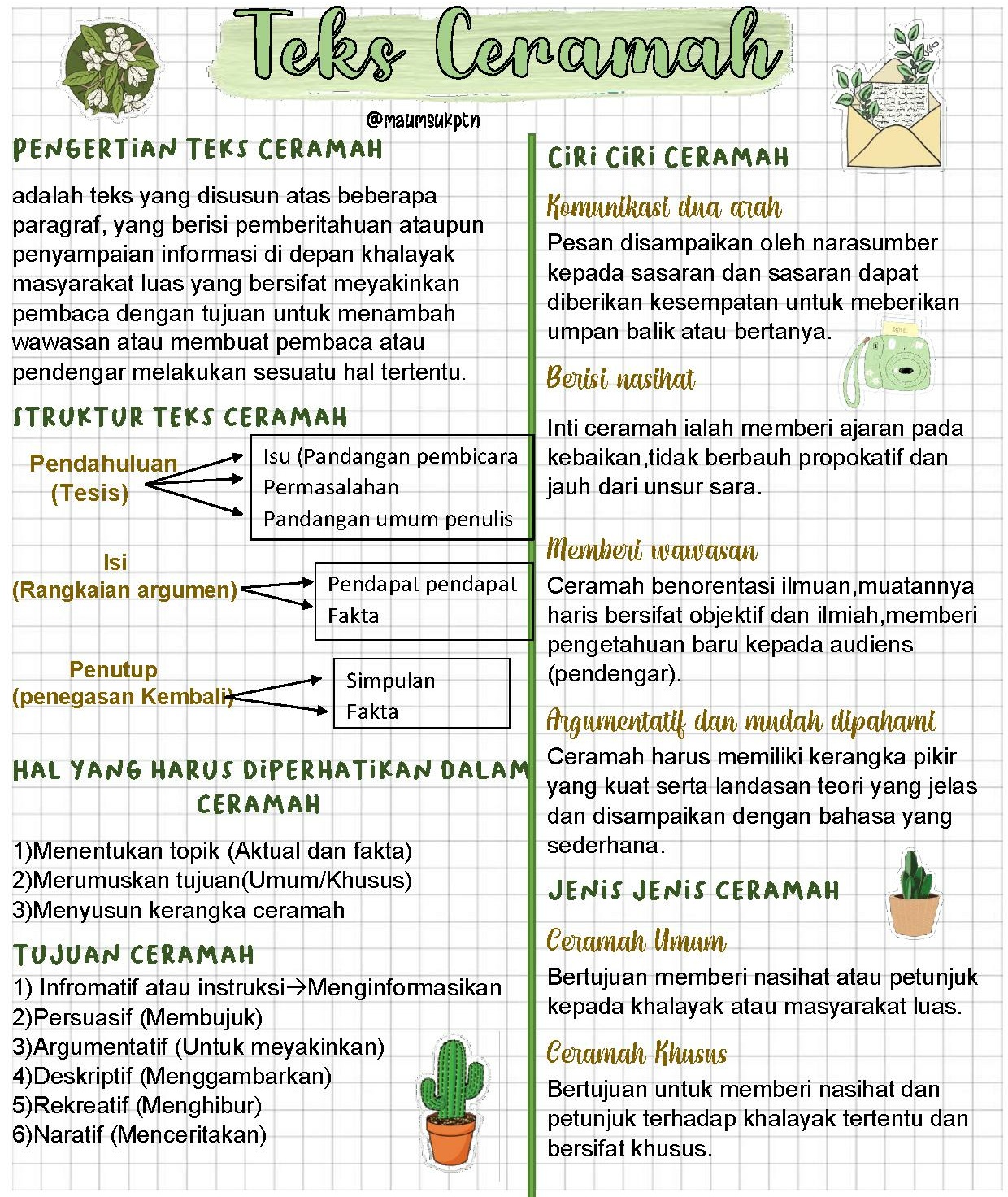 Teks Ceramah – Bahasa Indonesia Kelas 11