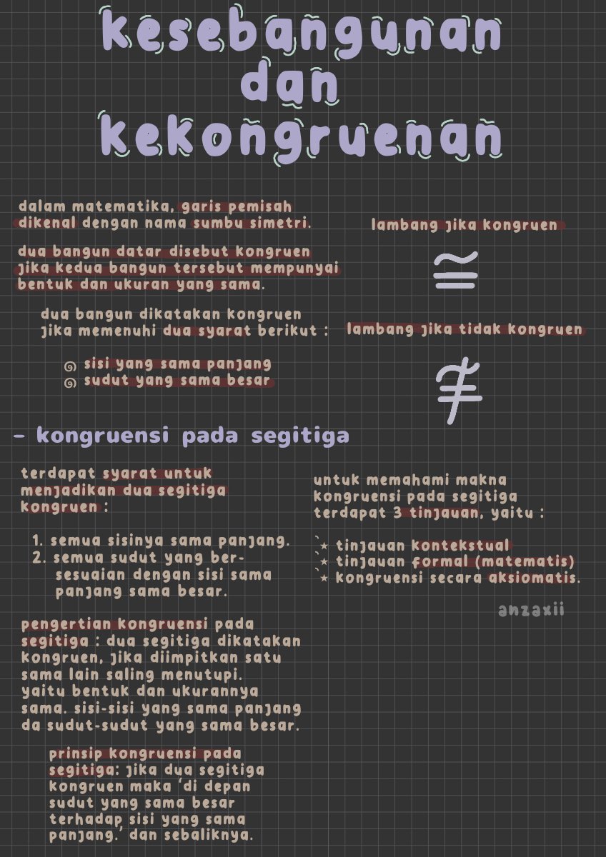 Kesebangunan dan Kekongruenan – Matematika K