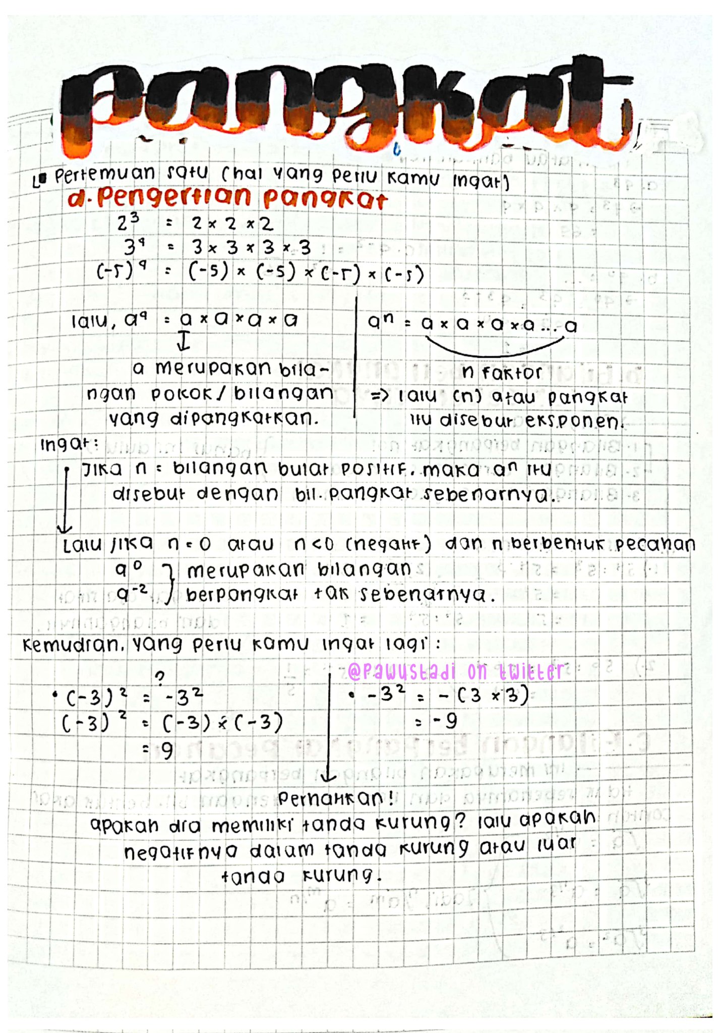 Bilangan Berpangkat dan Akar Bilangan – Mate
