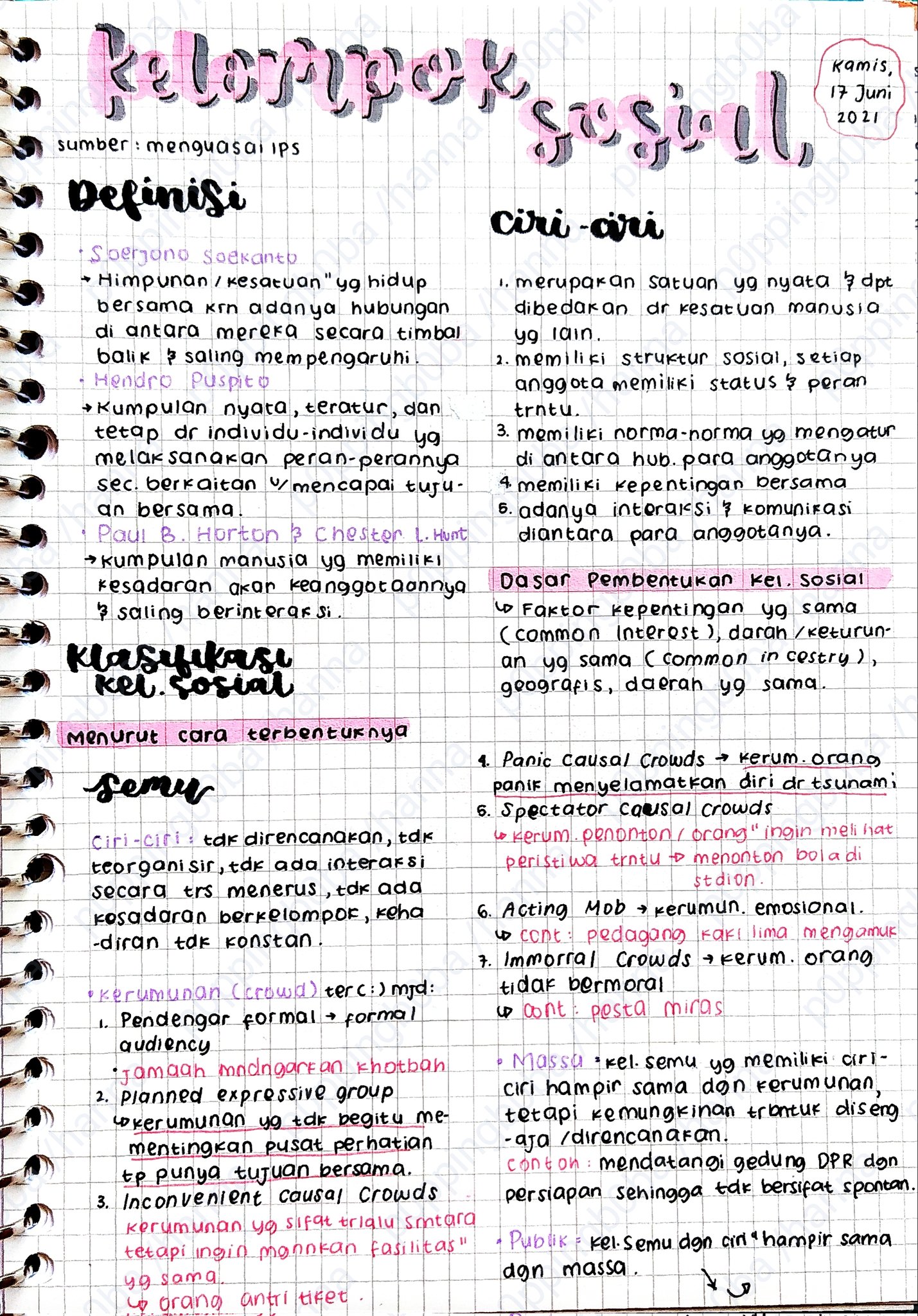 Kelompok Sosial – Sosiologi Kelas 11