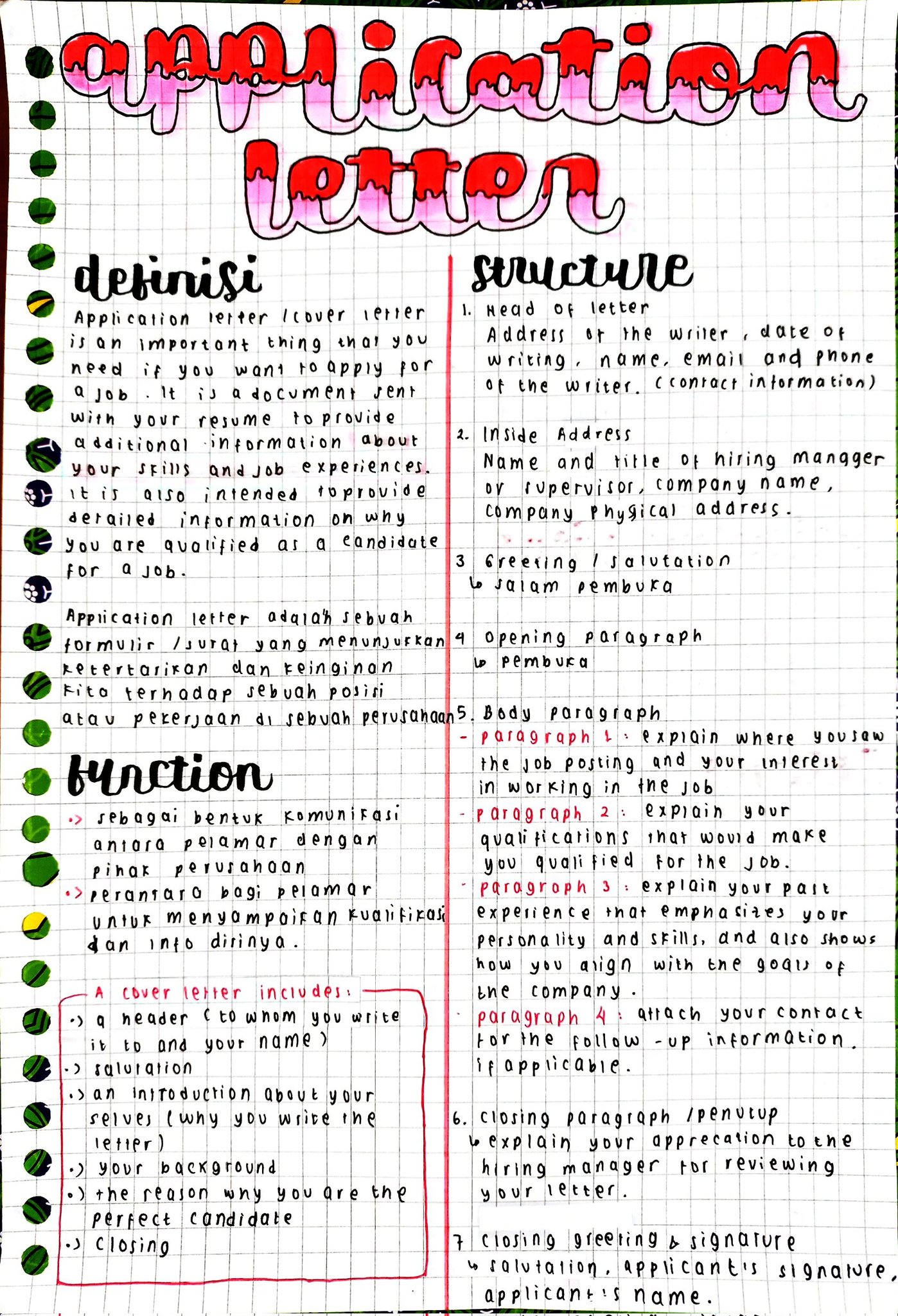 Application Letter – Bahasa Inggris kelas 12