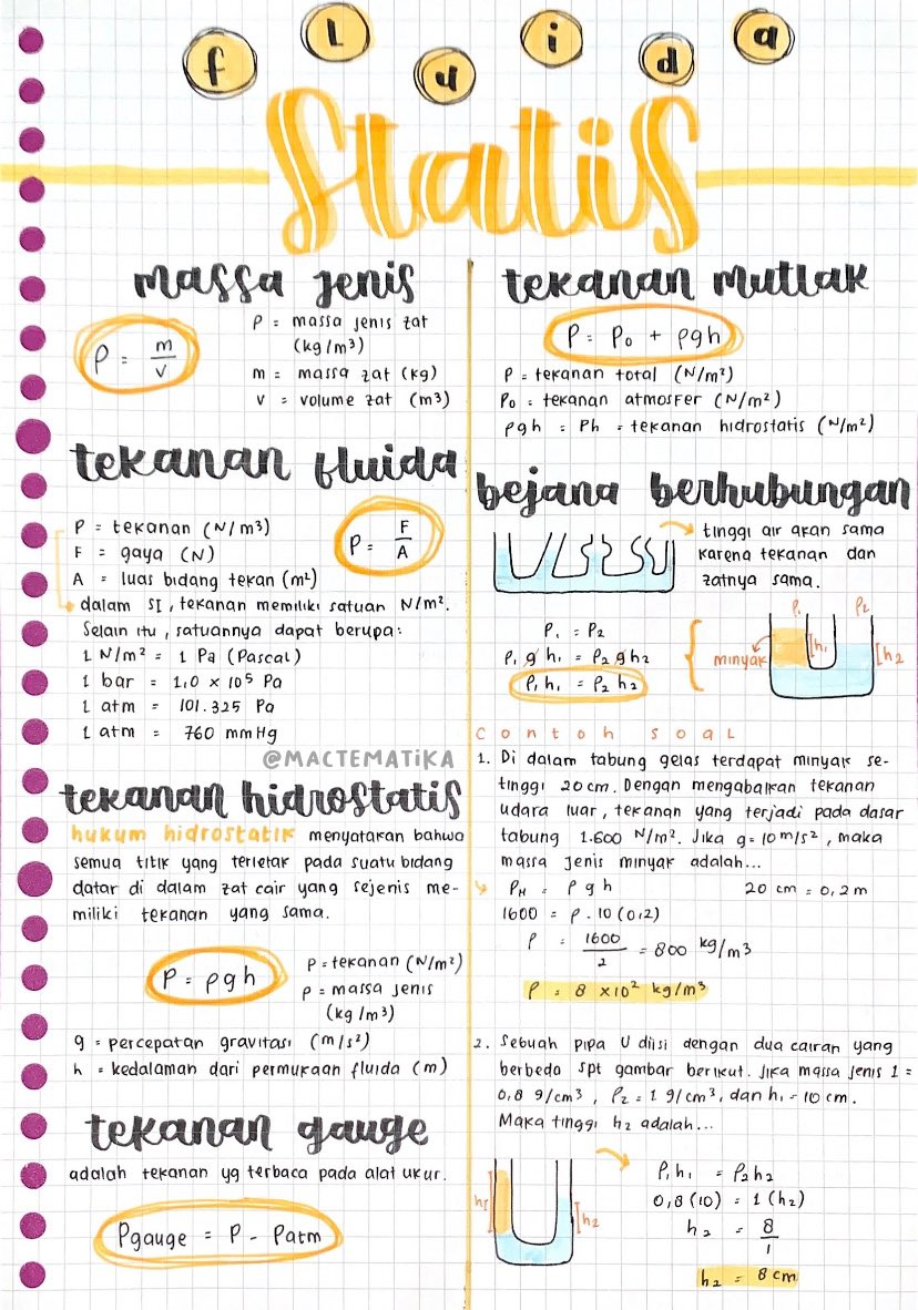 Fluida Statis – Fisika Kelas 11