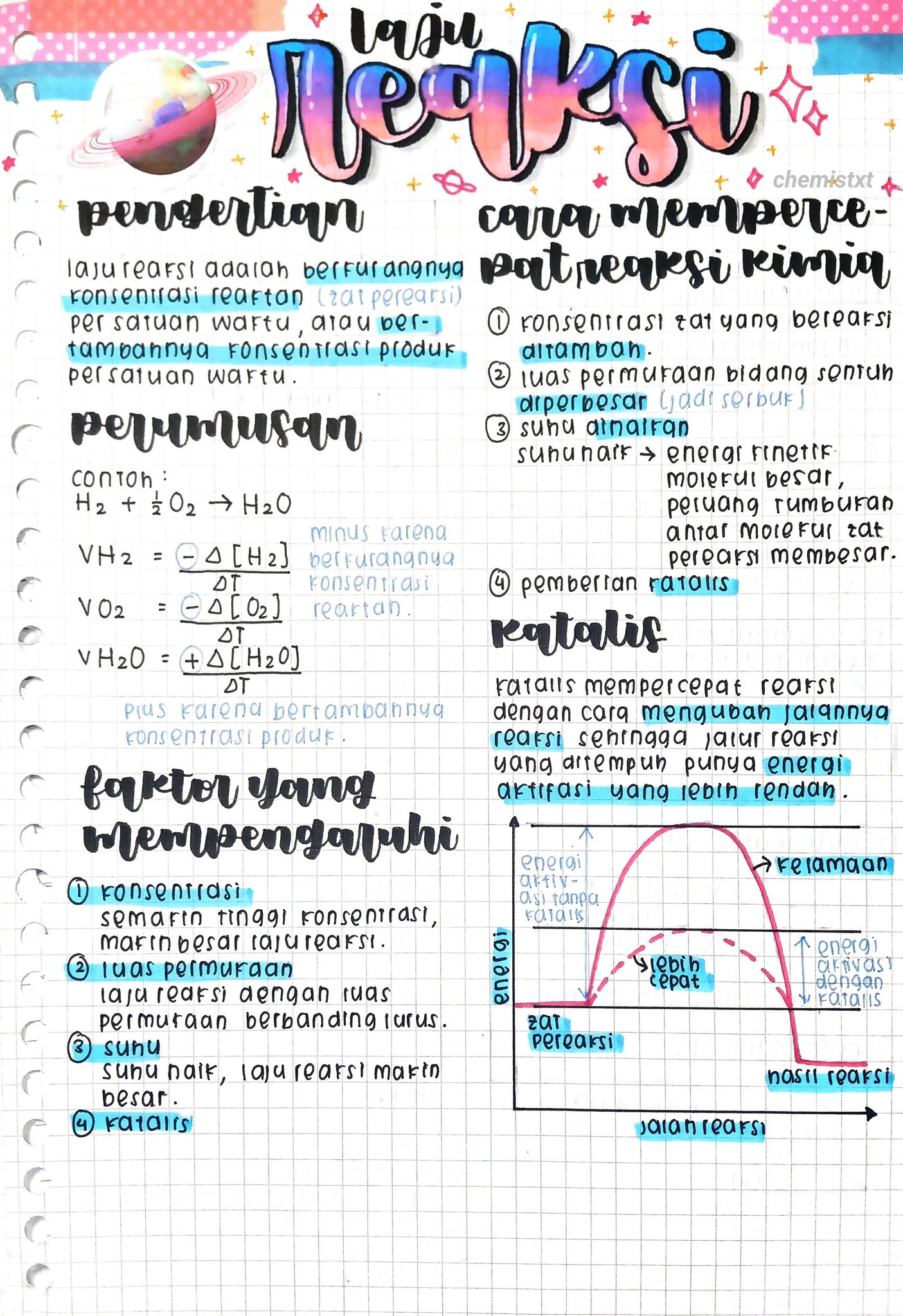 Laju Reaksi Kimia Kelas 11