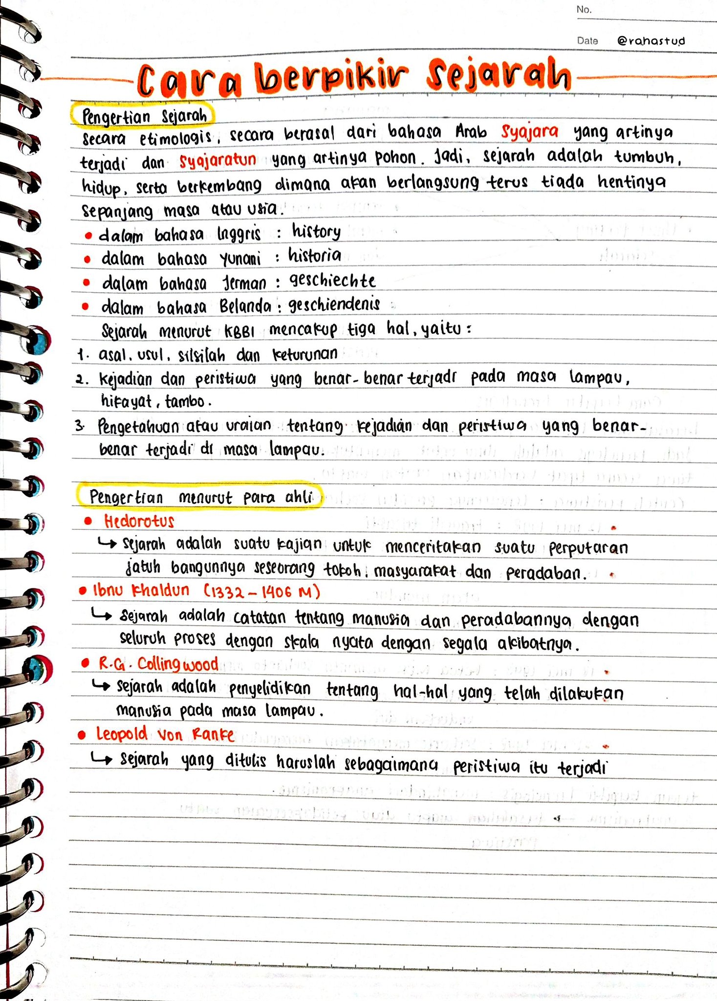 Cara Berpikir Sejarah Kelas 10