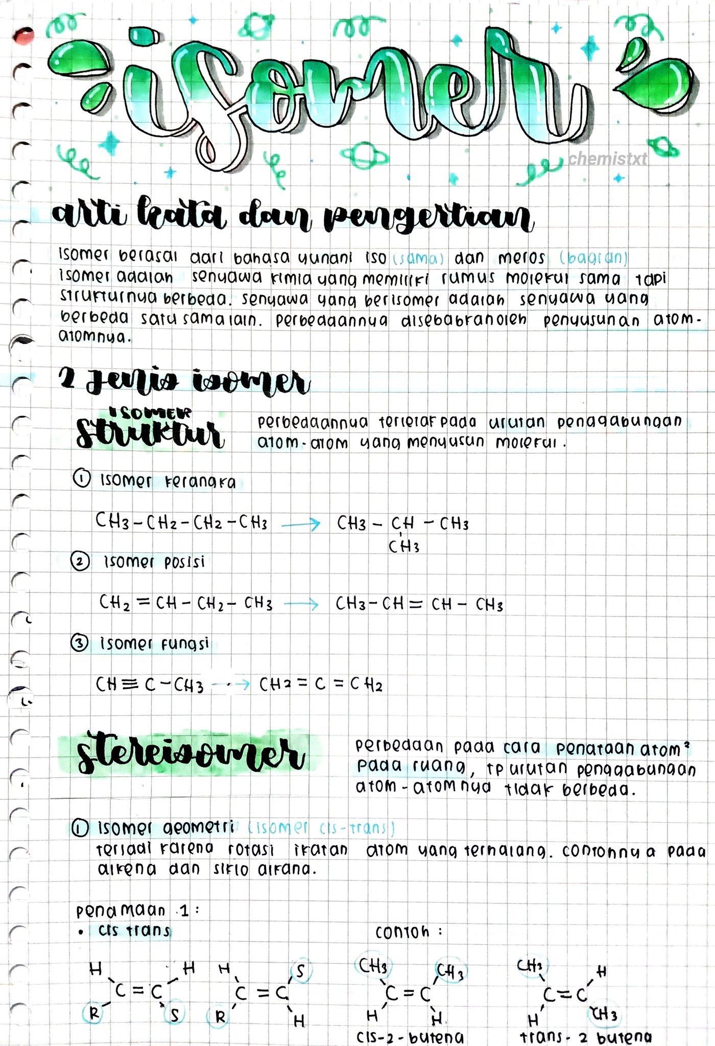 Isomer Kimia Kelas 11