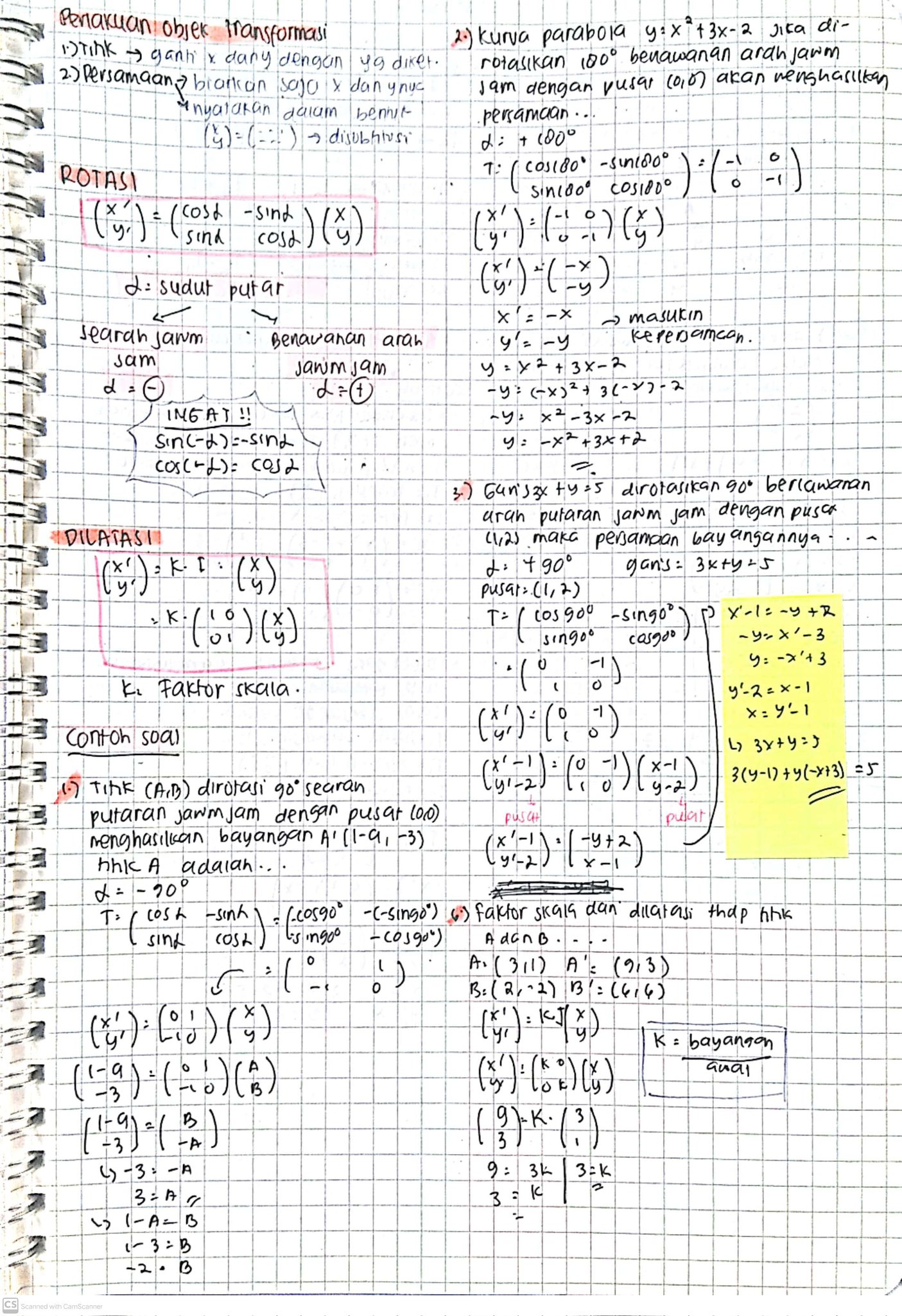 Transformasi Geometri Kelas 11 - halaman 2