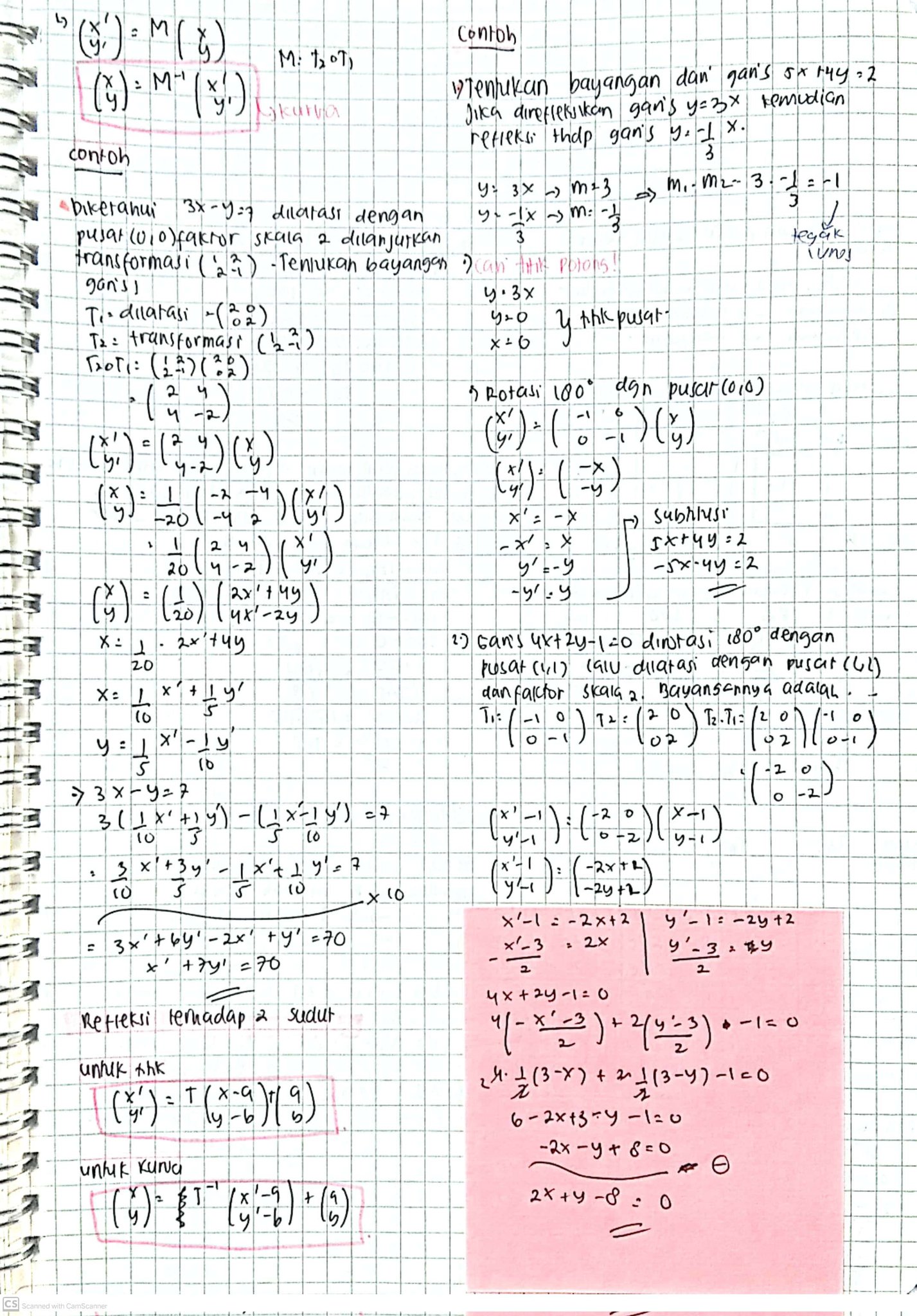 Transformasi Geometri Kelas 11 - halaman 4