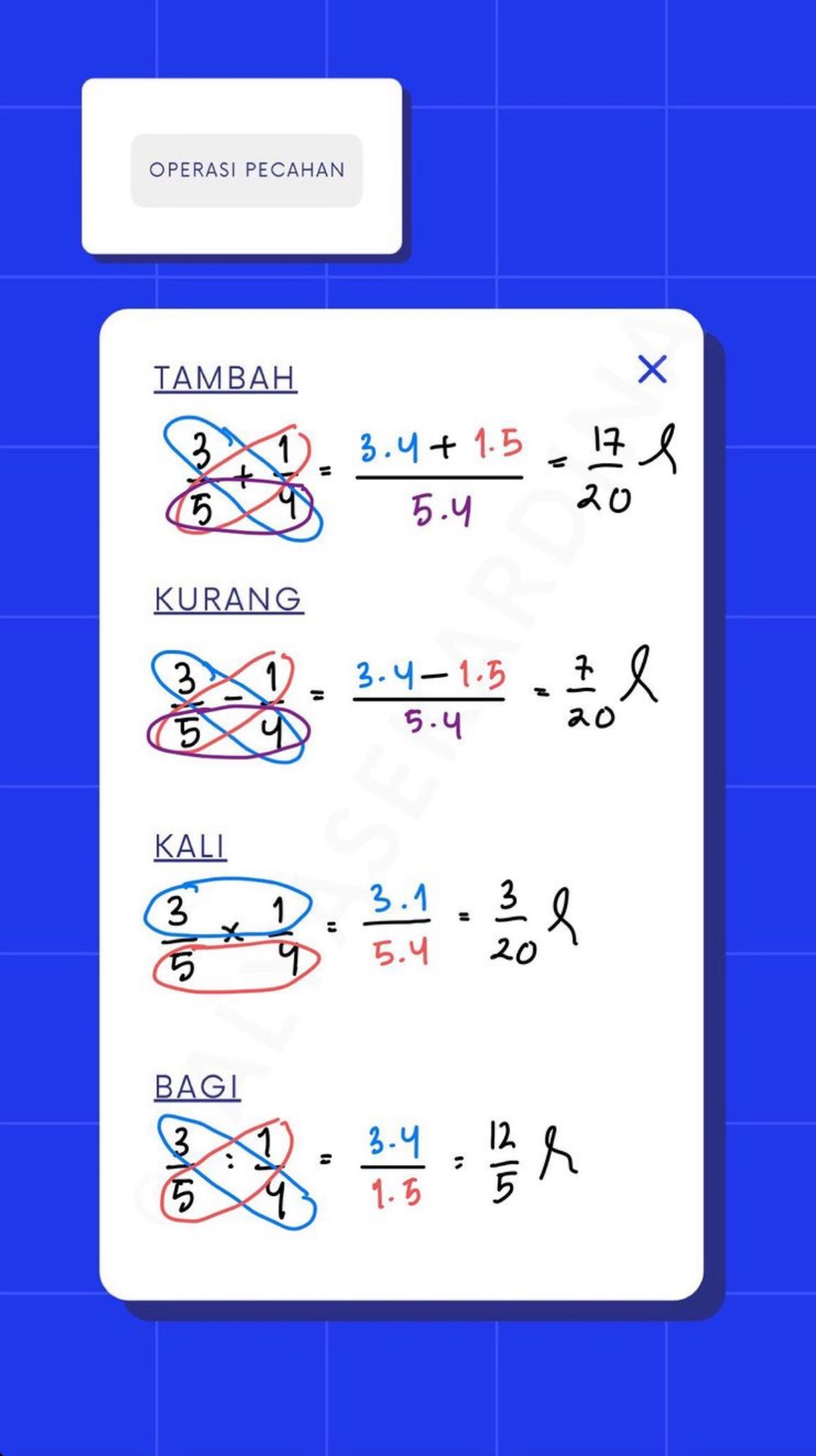 Operasi Pecahan