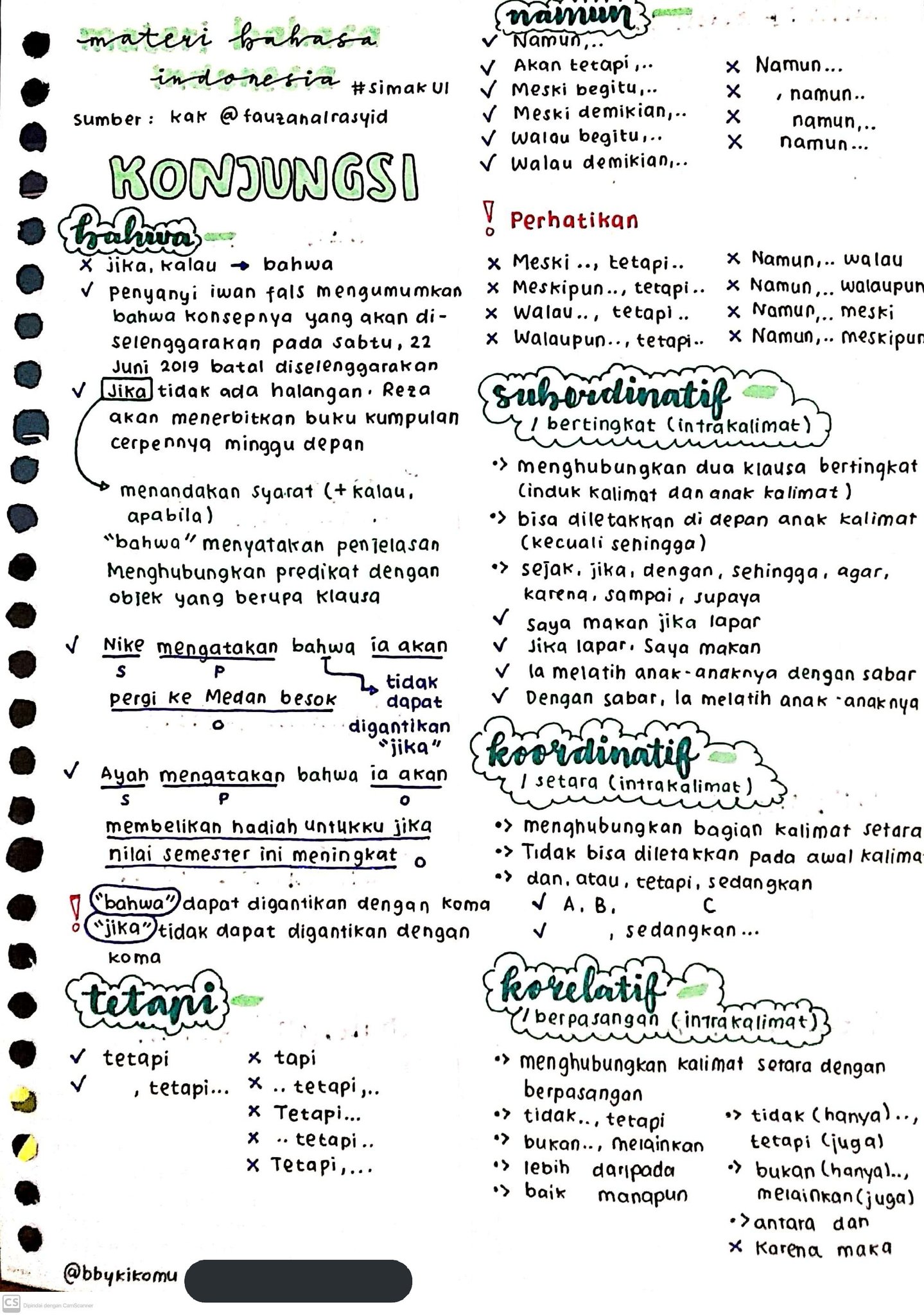Materi Bahasa Indonesia – Konjungsi