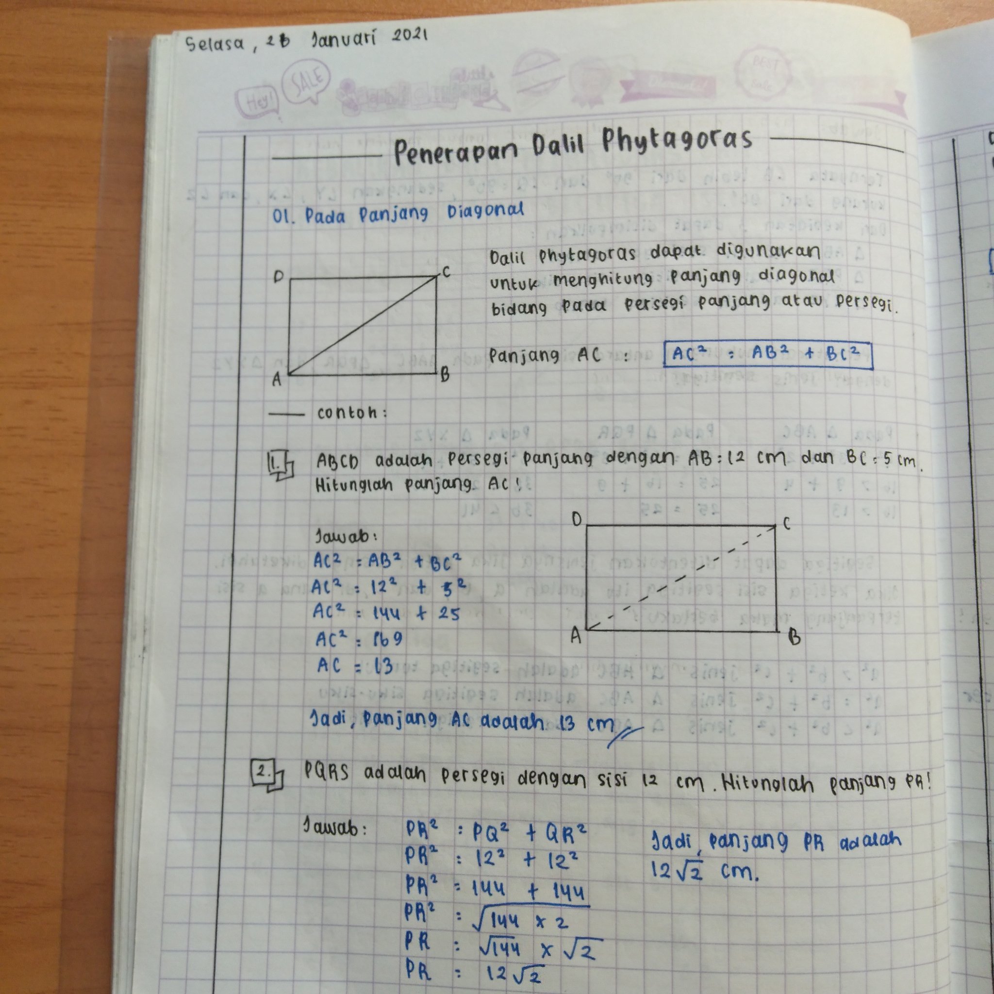 Matematika: Penerapan Dalil Pythagoras Kelas 8