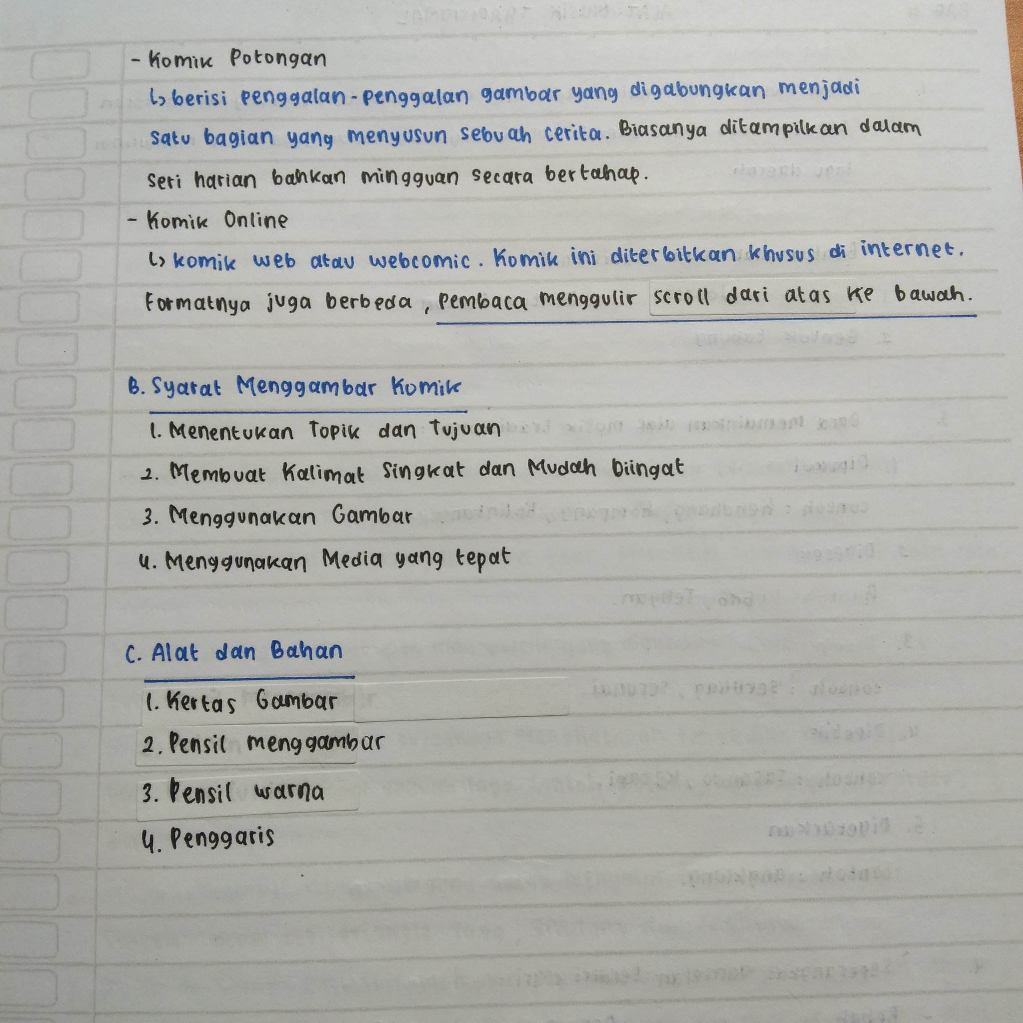 Seni Budaya: Menggambar Komik Kelas 8 - halaman 3