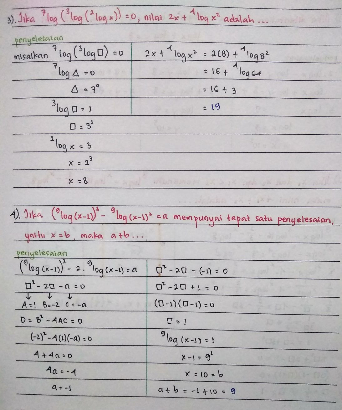 Pembahasan Soal Logaritma Kelas 10 - halaman 2