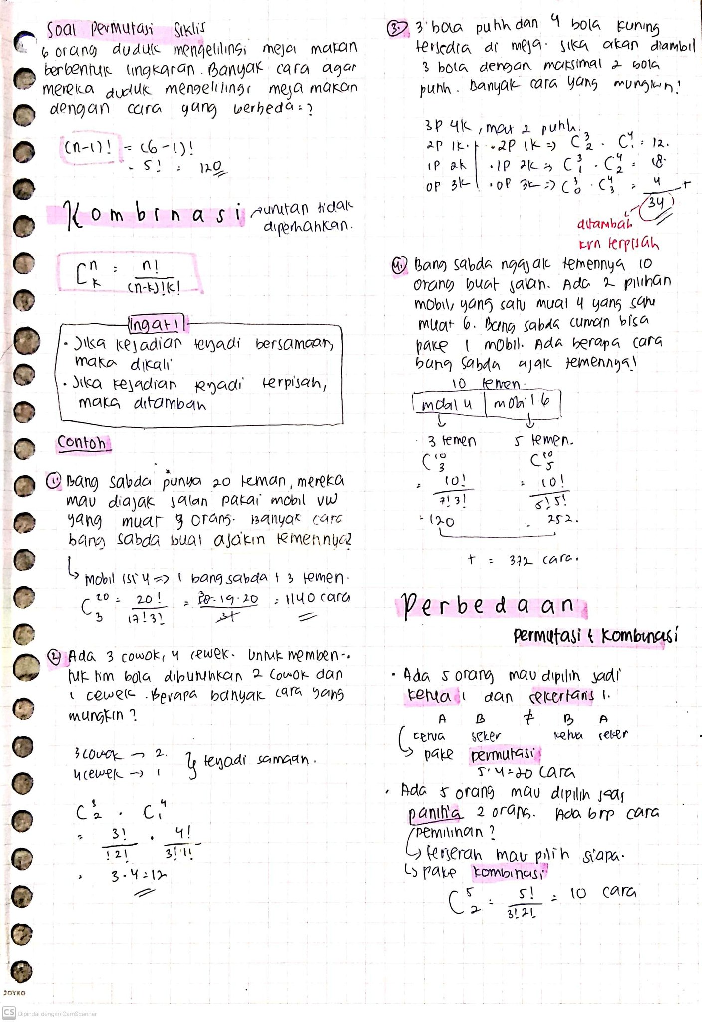 Matematika Kelas 12: Peluang, Permutasi, dan Kombi - halaman 4