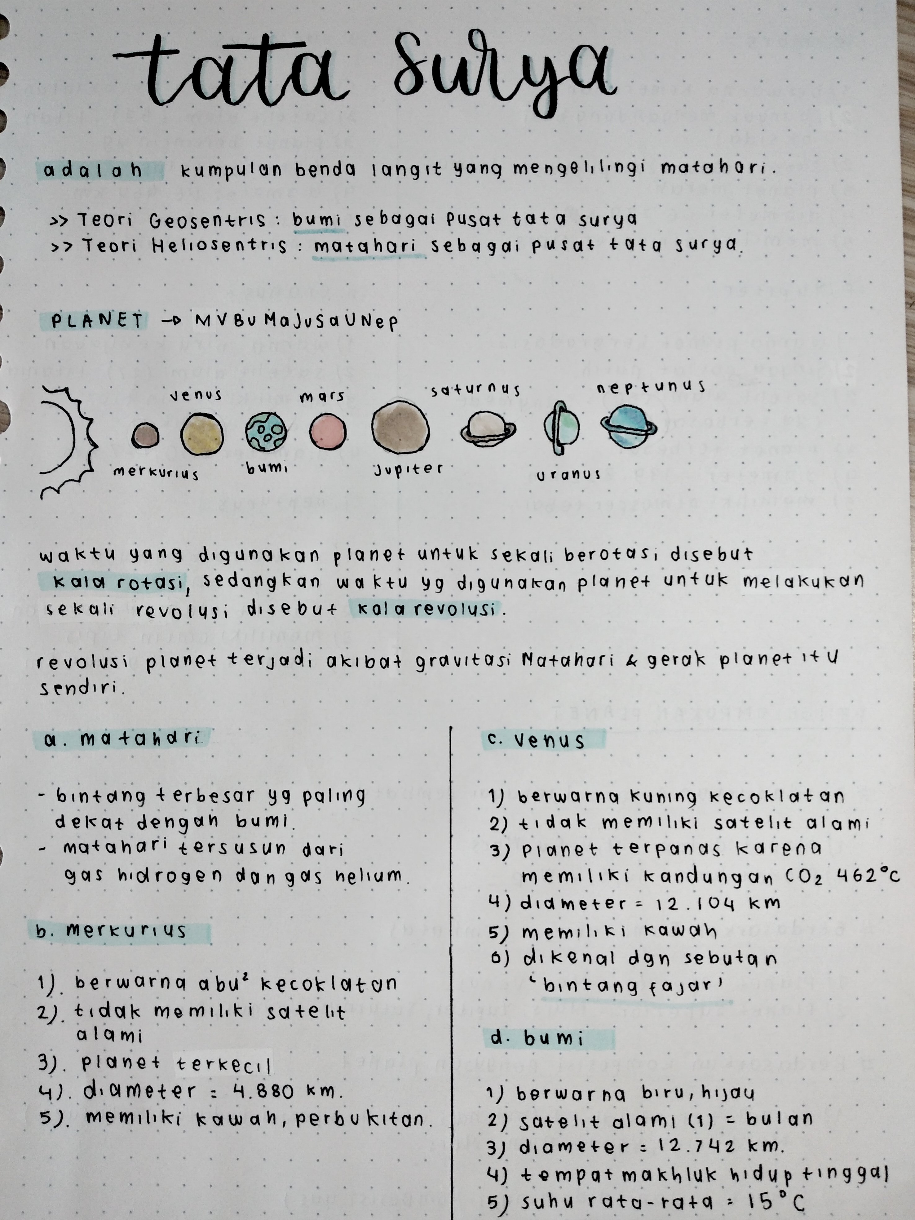 Tata Surya Kelas 7