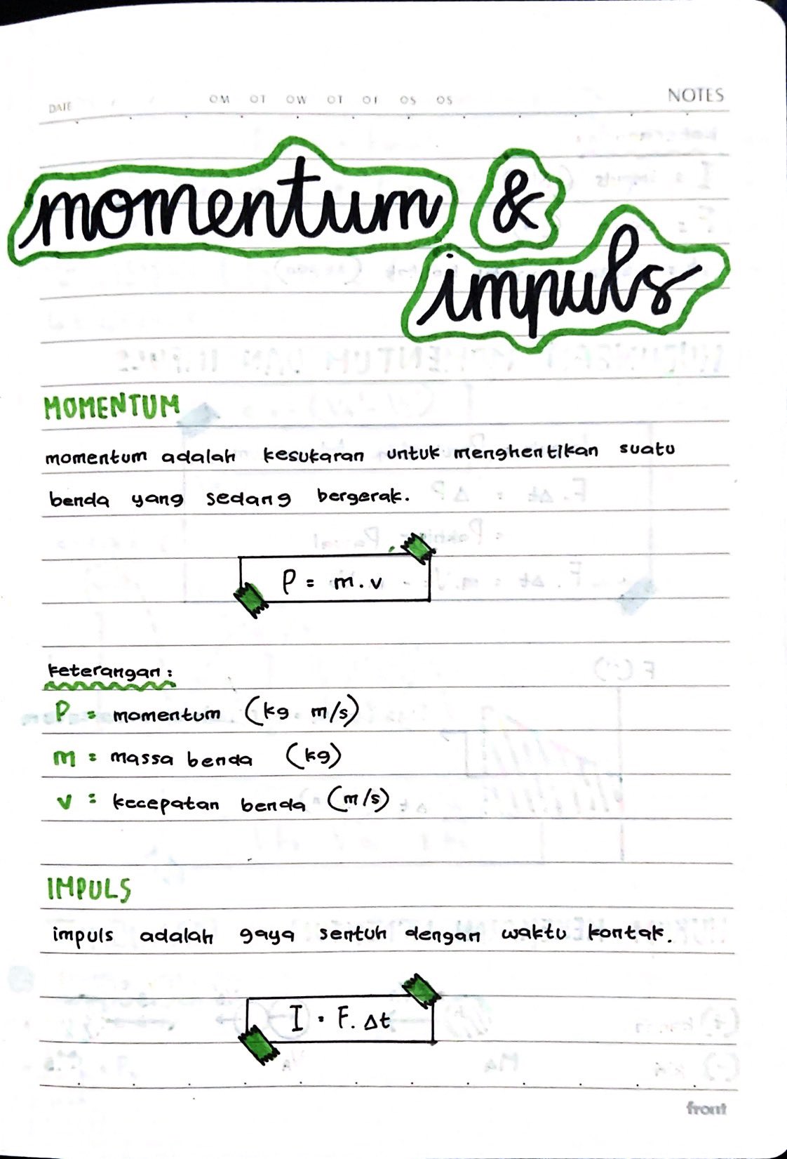 Catatan Fisika tentang Momentum dan Impuls –