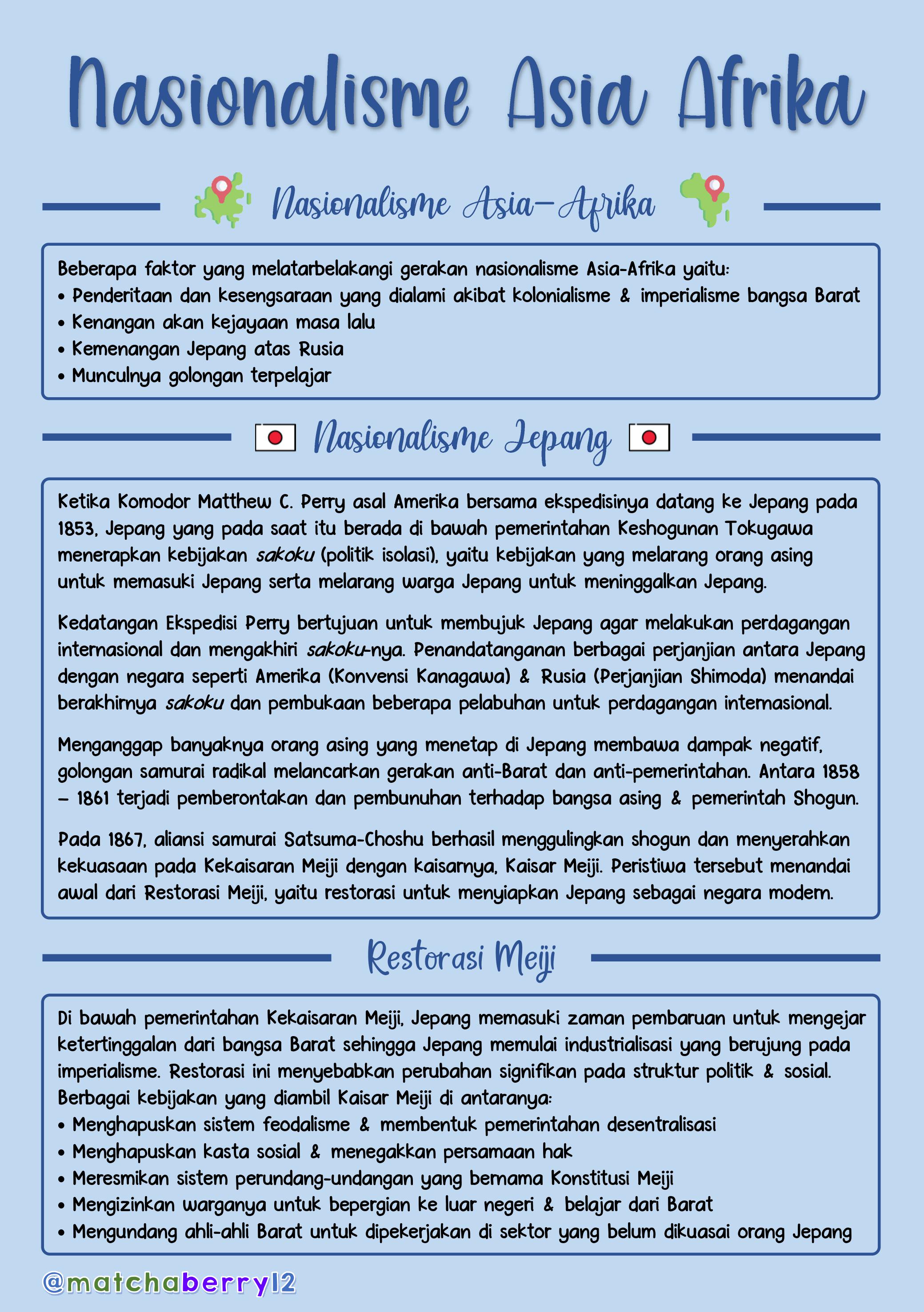 Nasionalisme Asia-Afrika kelas 11