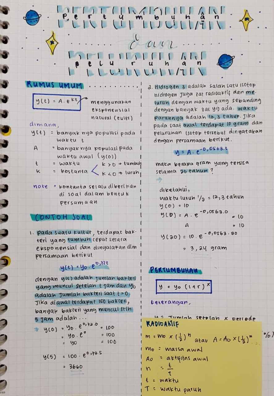 Pertumbuhan dan Peluruhan – Kelas 10