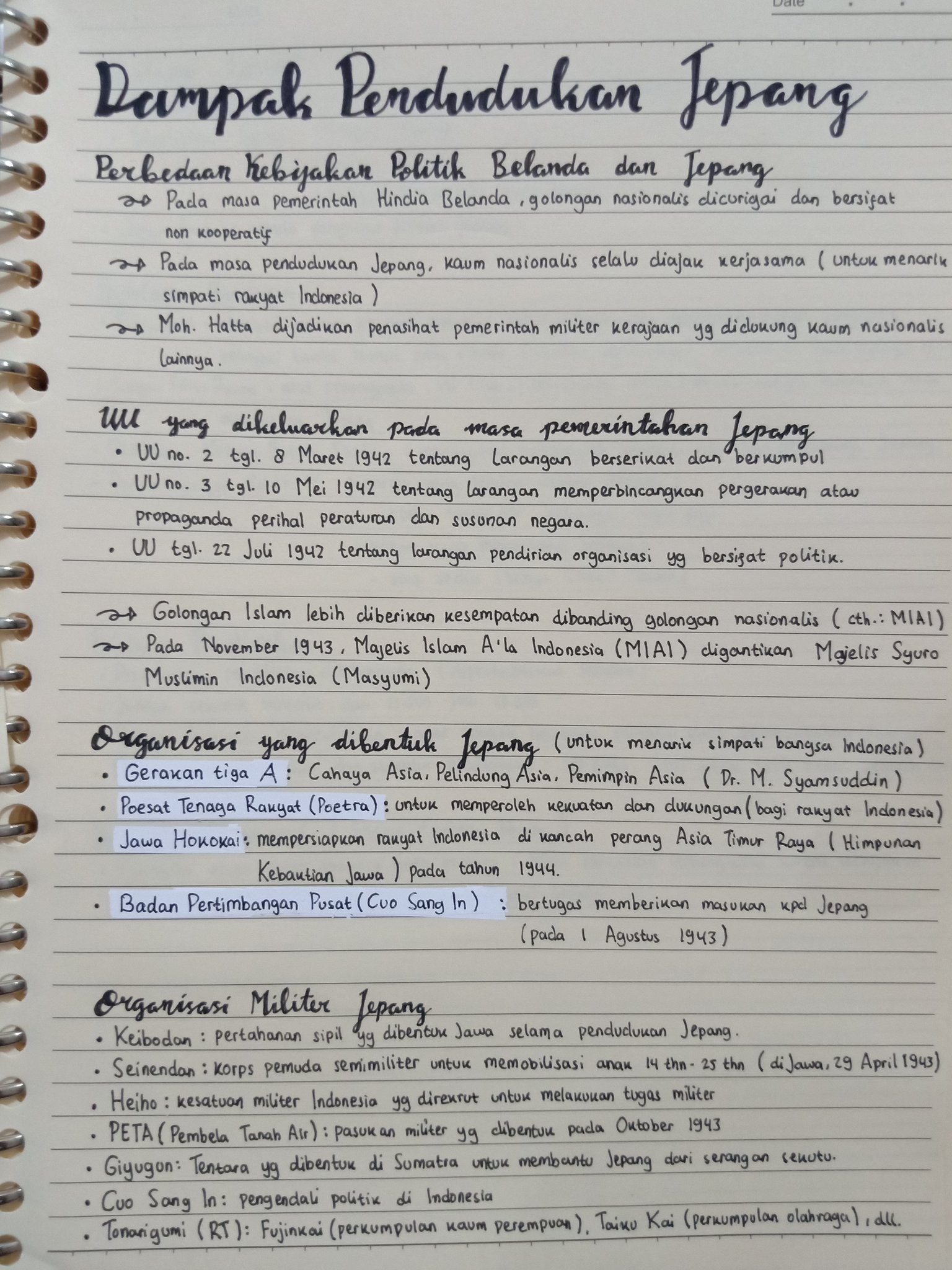 Dampak Pendudukan Jepang – Sejarah Kelas 11